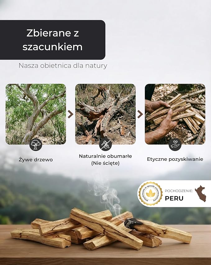 Incensera Kadzidlo Palo Santo, 8 Drewienek 10 Cm, Do Spalania W Domu - obrazek 6