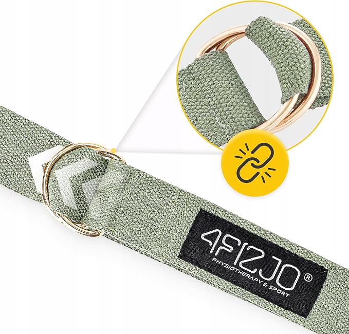 PASEK DO JOGI ROZCIĄGANIA YOGA BELT TAŚMA MATERIAŁOWA DO STRETCHINGU 3 m - obrazek 6