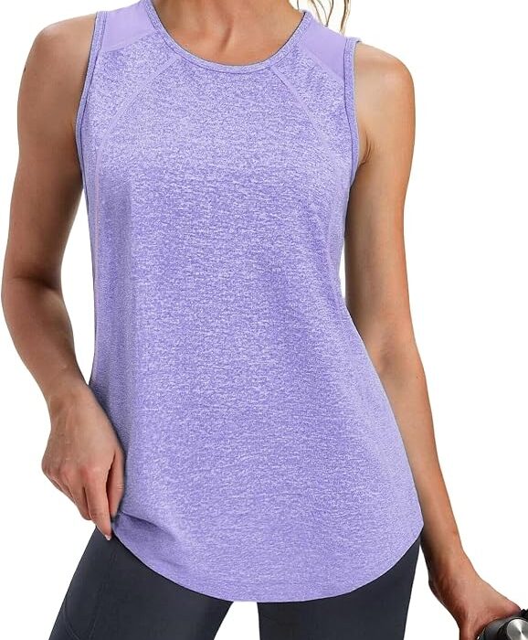 Damski podkoszulek sportowy podkoszulek do biegania z okrągłym dekoltem koszulka bez rękawów lekki sportowy oddychający top do jogi siatkowy tył Tank top szybkoschnący do fitnessu tenis