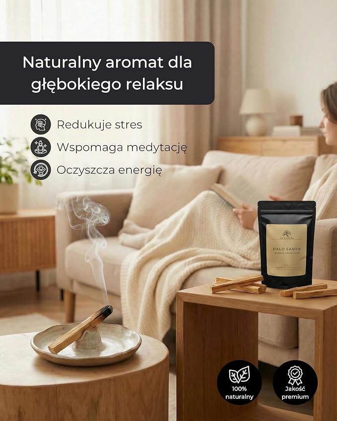 Incensera Kadzidlo Palo Santo, 8 Drewienek 10 Cm, Do Spalania W Domu - obrazek 3