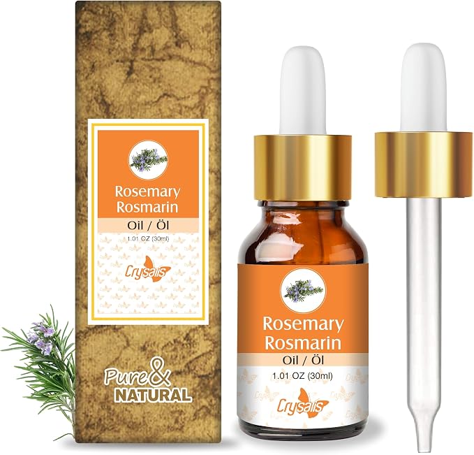 Olejek z rozmarynu Crysalis (Rosmarinus officinalis L.) – 1,01 Fl Oz (30 ml)