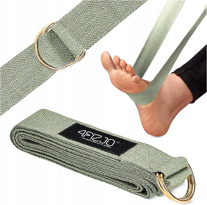 PASEK DO JOGI ROZCIĄGANIA YOGA BELT TAŚMA MATERIAŁOWA DO STRETCHINGU 3 m